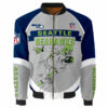 Seattle Seahawks Bomber Jacket Graphic Running men gift for fans 3