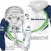 Seattle Seahawks Fleece Jacket 3D curve great fleece hoodie 3