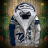 Seattle Seahawks Fleece Jacket 3D Graphic balls 3