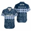 Seattle Seahawks Flower and Logo Hawaii Shirt and Shorts Summer Collec 2