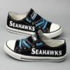 Seattle Seahawks Football Gift For Fans Low Top Custom Canvas Shoe 3