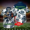 Seattle Seahawks Gift For Fan Personalized Hawaiian Graphic Print 2