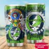 Seattle Seahawks Grateful Dead Custom Name Tumbler 3