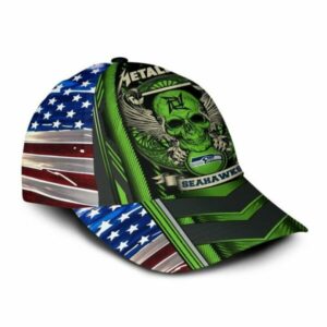 Seattle Seahawks Metallica 3D Cap Logo 3