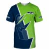 Seattle Seahawks T-shirt Zigzag graphic Summer gift for fans 2