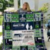 Seattle Seahawks To My Daughter Love Mom 3D Quilt Blanket 4