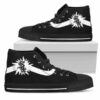 Simple Van Sun Flame Chicago White Sox MLB Custom Canvas High Top Shoes 2