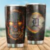 Skull Detroit Tigers For Baseball MLB Fans Tumbler 2