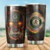 Skull Oakland Athletics For Baseball-MLB Fans Tumbler 3