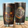 Skull San Diego Padres For Baseball-MLB Fans Tumbler 3