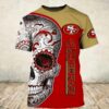 Skull San Francisco 49ers 25 Gift For Fan 3D T Shirt Sweater Zip H 3