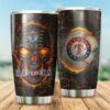 Skull Texas Rangers For Baseball-MLB Fans Tumbler 3