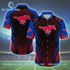 SMU Mustangs Logo Hawaiian shirt summer mens Tropical 2