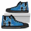 Steaky Trending Fashion Sporty Detroit Lions Custom Canvas High To 2