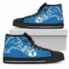 Straight Outta Detroit Lions Custom Canvas High Top Shoes L98 2