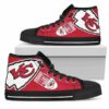 Straight Outta Kansas City Chiefs Custom Canvas High Top Shoes L98 2