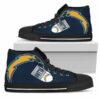 Straight Outta Los Angeles Chargers Custom Canvas High Top Shoes L 3