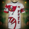 Tampa Bay Buccaneers T-shirt Graphic balls gift for fans 3