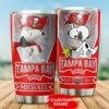 Tampa Bay Buccaneers Tumbler Snoopy 12 custom name 3