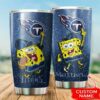 Tennessee Titans Custom Name SpongeBob SquarePants Tumbler 3