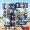 Tennessee Titans Grogu Groot Custom Name Tumbler 2