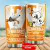 Tennessee Volunteers Tumbler snoopy NCAA 12 custom name 2