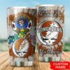 Texas Longhorns Grateful Dead Custom Name Tumbler 3