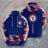 Texas Rangers MLB Team Logo Camouflage Style Gift For Fan 3D Hoodie Al 2