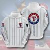 Texas Rangers MLB Team Logo Stripe Never Ever Quit Gift For Fan 3D Hoo 3