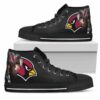 Thor Head Beside Arizona Cardinals Custom Canvas High Top Shoes L9 2