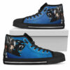 Thor Head Beside Carolina Panthers High Top Shoes 5