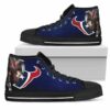 Thor Houston Texans Custom Canvas High Top Shoes L98 2