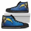 Thor Los Angeles Chargers Custom Canvas High Top Shoes L98 2