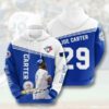 Toronto Blue Jays MLB 29 Joe Carter Signature Gift For Fan 3D Hoodie A 2