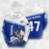 Toronto Blue Jays MLB Jack Morris 47 Signature Gift For Fan 3D Hoodie 3