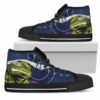 Turtle Indianapolis Colts Ninja Custom Canvas High Top Shoes L98 3