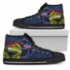 Turtle Tennessee Titans Ninja Custom Canvas High Top Shoes L98 2