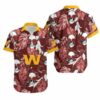 Washington Football Team Coconut Leaves And Skulls Hawaii Shirt and Sh 2