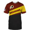 Washington Redskins T-shirt 3D new style Short Sleeve gift for fan 2