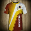 Washington Redskins T-shirt 3D Short Sleeve O Neck gift for fan 3