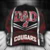 Washington State Cougars NCAA DAD Custom Name Cap 2