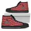 Wave Of Ball Arizona Cardinals Custom Canvas High Top Shoes L98 3