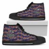 Wave Of Ball Baltimore Ravens Custom Canvas High Top Shoes L98 2