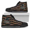 Wave Of Ball Carolina Panthers High Top Shoes 5