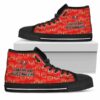 Wave Of Ball Tampa Bay Buccaneers Custom Canvas High Top Shoes L98 2