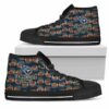 Wave Of Ball Tennessee Titans Custom Canvas High Top Shoes L98 2