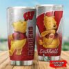 Wisconsin Badgers Pooh Custom Name Tumbler 3