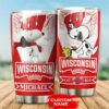 Wisconsin Badgers Tumbler snoopy NCAA custom name 3