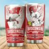 Wisconsin Badgers Tumbler Snoopy NCAA For Fan 3