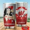 Wisconsin Badgers Wonder Woman Custom Name Tumbler 2